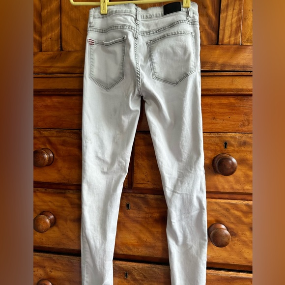 BDG mid rise twig light grey jeans with studded knees size 24 - Picture 7 of 8